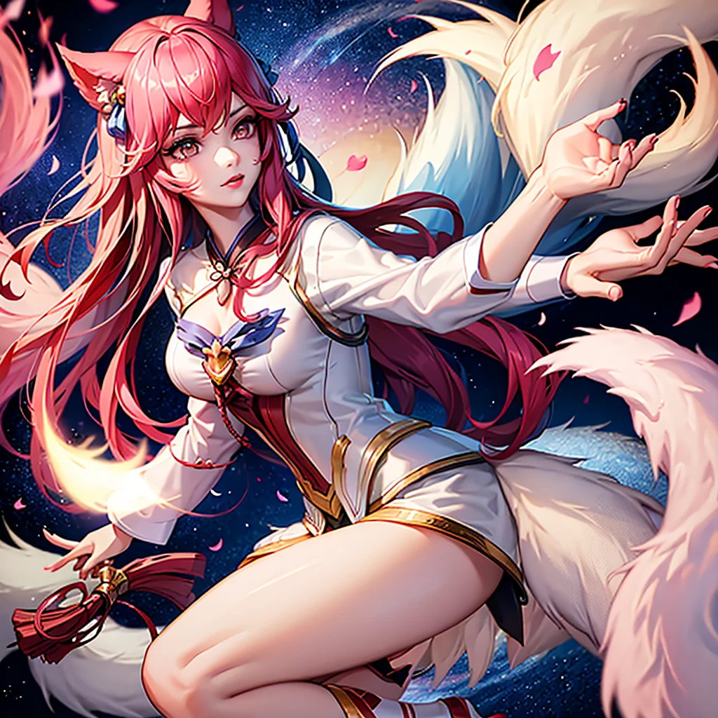 ahri, 9 ذيول بيضاء ضخمة, ذيول رقيقة مفصلة