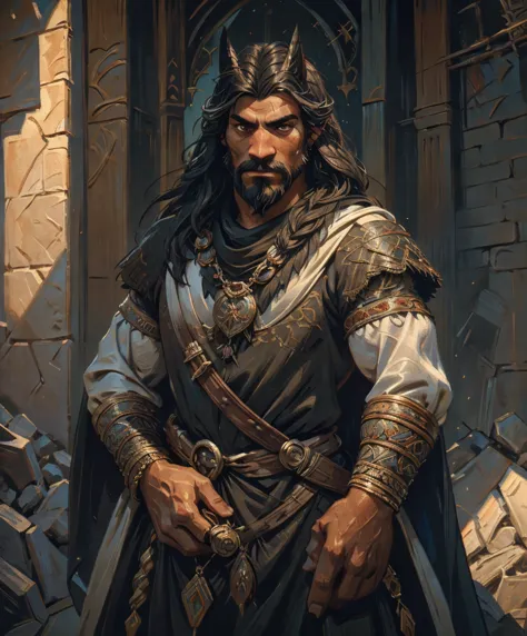 (((1boy))) (((solo focus)))  design an incredibly handsome male fantasy character in traditional dark, medieval fantasy attire. ...