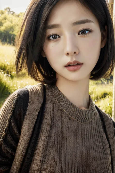 Masterpiece: 1.3), (8k, photorealistic, RAW photo, top quality: 1.4), (1girl), beautiful face, (realistic face), (black hair, sh...