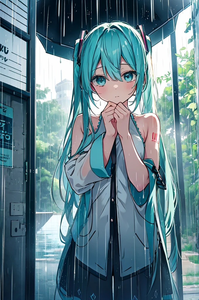 Under the Rain　Sing as if screaming　hatsune miku: Songs of sadness and farewell　Chasing the dreams engraved in my heart　The sound of the rain keeps you going　Tears in the rain　Sing as if screaming　hatsune miku Song of Love and Hope　I want to reach the hearts of people who are excited　This thought in the rain　Get stronger

In the rain　Sing as if screaming　hatsune miku: Song of loneliness and courage　Move me forward, Hold the key to opening the door to tomorrow, in the rain　Believe in yourself even in the rain　Sing as if screaming　hatsune miku Sadness and Sorrow　With a song blooming in my heart　Small flower in the rain　Growing in the rain　Sing as if screaming　hatsune miku: Road to the future　Dreaming about someone　Gentle feelings in the rain　Get stronger