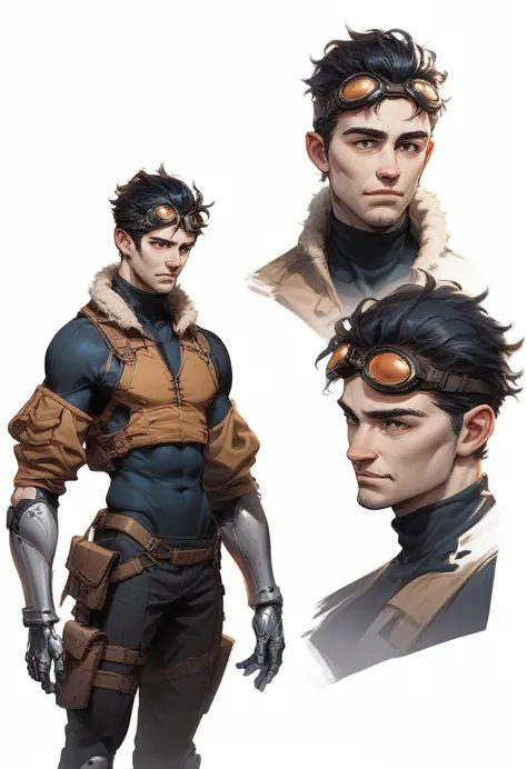 score_9, score_8_up, score_7_up,break
 conceptart,1boy, solo, portrait of a young man, sunken eyes, handsome, straps, bomber jac...