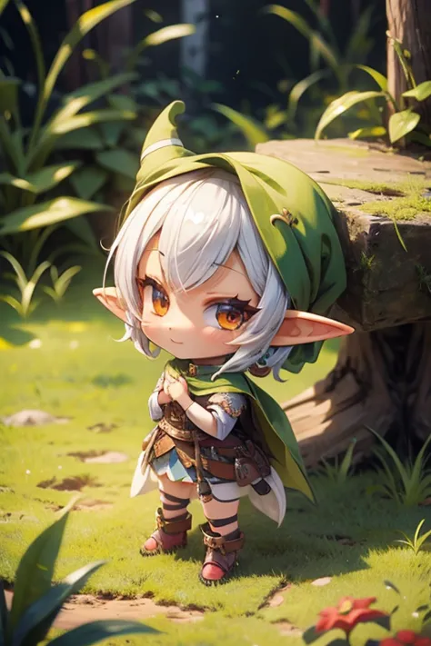 chibi, elf girl