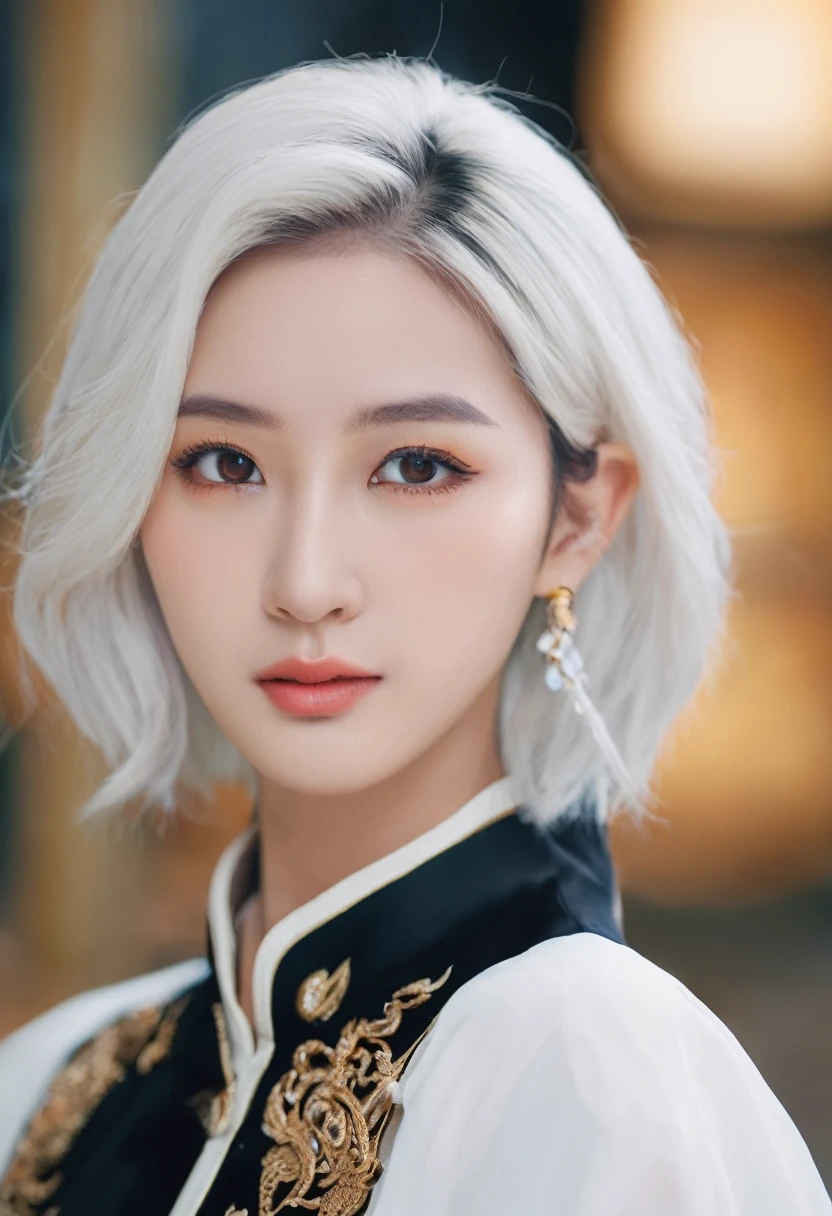 nonsense ,Masterpiece, Head office, 4K, HDR, คุณภาพดีatสุด, 1girl at center screen with beautifulface, white_hair. (black costume:1.2),It&#39;s dark., smooth, chest, eyebrow_lookเห็นได้_pass_hair, hair_decorations, light_particle, long_hair, look_at_viewer, moderate_chest, พื้นผิวdune, alone, space, star_(sky), starry_sky, Twintail, a lot_long_hair, yellow_eyes,  transparent, see-pass,(background_Gee Dee_Prime Minister_dune:1.0), (ใบหน้าatไร้เดียงสา:1.1),  beautiful eyes, volumetric lighting, เงาatแท้จริง.