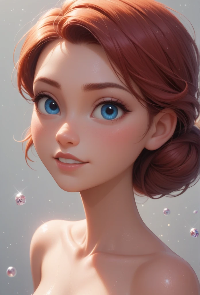 score_9, score_8_up, score_8, 1girl, glitter, high_resolution, detailed, portrait, shiny skin, multicolor, ,disney pixar style