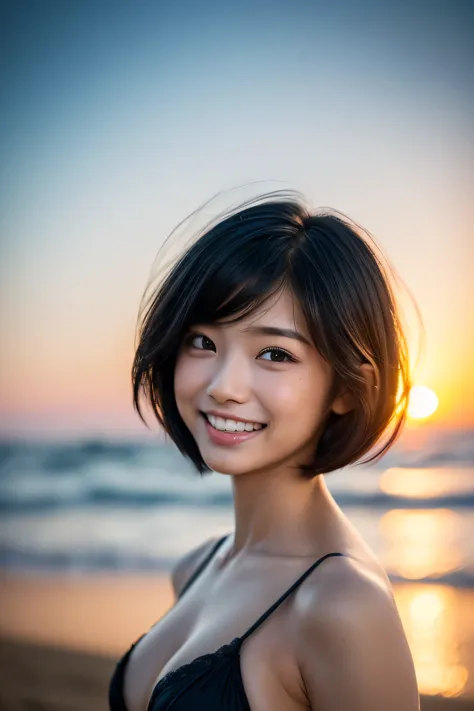 (hyper reality: 1.35), (realistic: 1.4), a beautiful japanese woman, smile, alone. masterpiece, 最high quality, high quality, alo...