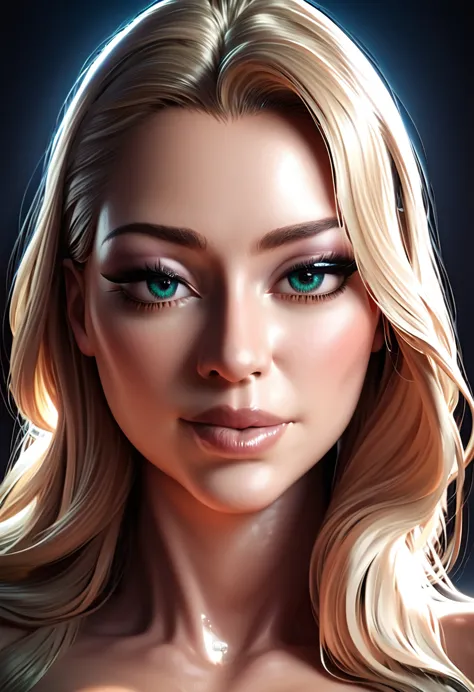 a beautiful blonde girl, realistic face ,detailed sexy body, beautiful eyes, european features, extremely detailed, high quality...