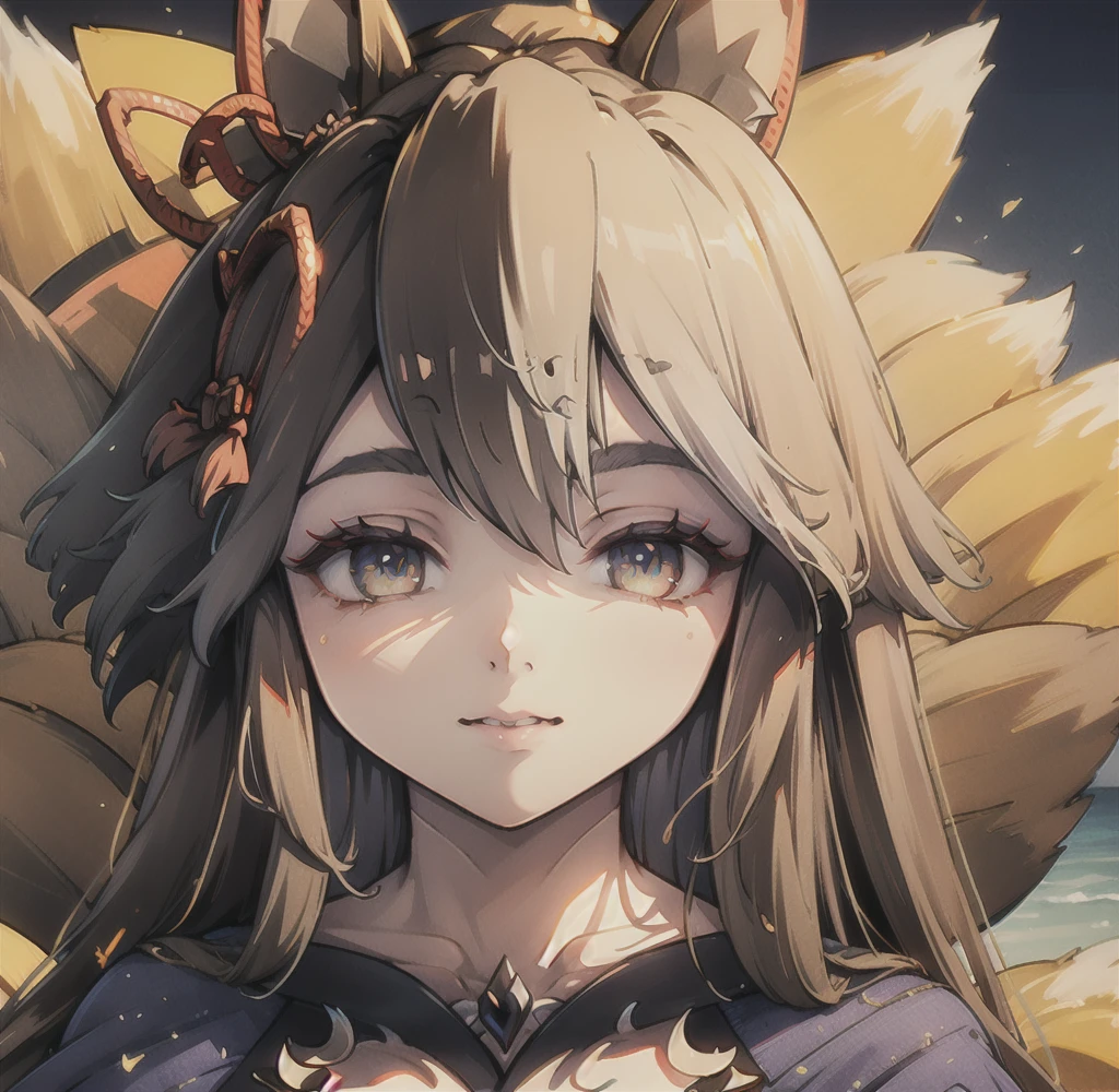 Highest quality, masterpiece, Ultra-high resolution, (Realistic:1.2), One girl, (Detailed face:1.2), (Detailed eyes:1.2), (Detailed Hair:1.2), (Detailed clothing:1.2), 4K, Fox ears,Miko costume