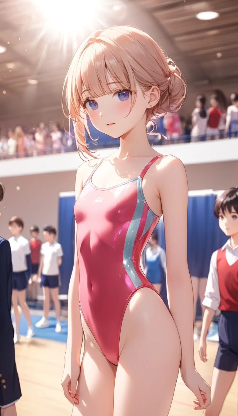 昂贵的quality illustration, 杰作, 非常精致美丽, 有魅力的女孩,(健身房nastics leotard,紧身连衣裤,长度_有袖连体衣,昂贵的_腿部紧身衣,运动紧身衣), 观众反应,薄的,苗条的身材,苗条的,昂贵的 school,健身房,健身房nastics Club,漂亮的眼睛,(杰作, 最好的质量:1.2), 昂贵的res, 非常详细 CG ユニティ 8千 壁紙, 完美照明, 丰富多彩的, ultra-昂贵的 res,4K,非常详细, 照片, 8千, 高分辨率, ,牛仔射击,很年轻