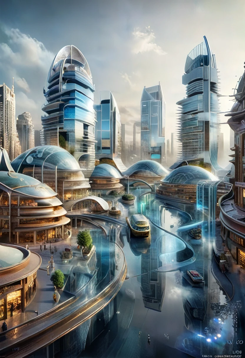 transparent future cityscape, shading effects, gradation magic effects, (ultra detailed, absolutely resolution, best quality:1.3), 2.5D, delicate and dynamic, artistic photography, hyper realistic, graphic CG digital art