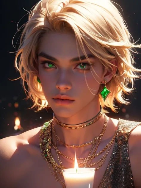 The magical look of a girl with wavy blond short hair, Emerald eyes , sparkling eyes ! just sparkles from the eyes - such a pier...