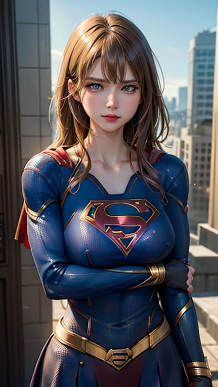 (Supergirl:1.2), Over the city, In combat, Detailed artistic photography, bombing、Beautifully detailed face, dream-like, Shineing, Backlight, Glamour, Shine, Shadow, Oil on canvas, Huge breasts、Brush strokes, soft, Ultra-high resolution, 8k, Unreal Engine 5, Super focus sharp, ArtJam, Reusch, (tight-fitting)、sf, Complex art masterpiece, Threatening, Matte Painting Movie Posters, Golden Ratio, CGsociety Trends, Complex, amazing, Very detailed, Vibrant, Filmmaking Character Rendering, Quality Model Ultra High  