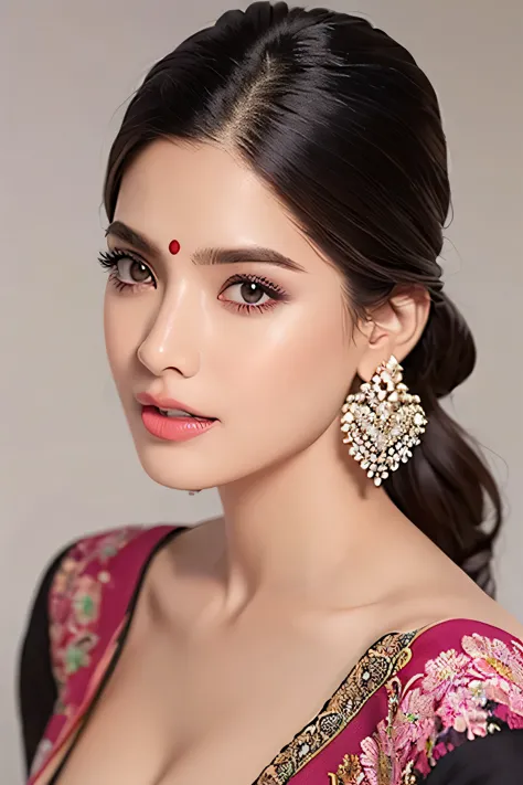 ((best quality)), ((masterpiece)), (detailed), Beautiful indian woman, very detailed and sharp facial features and expressions, ...
