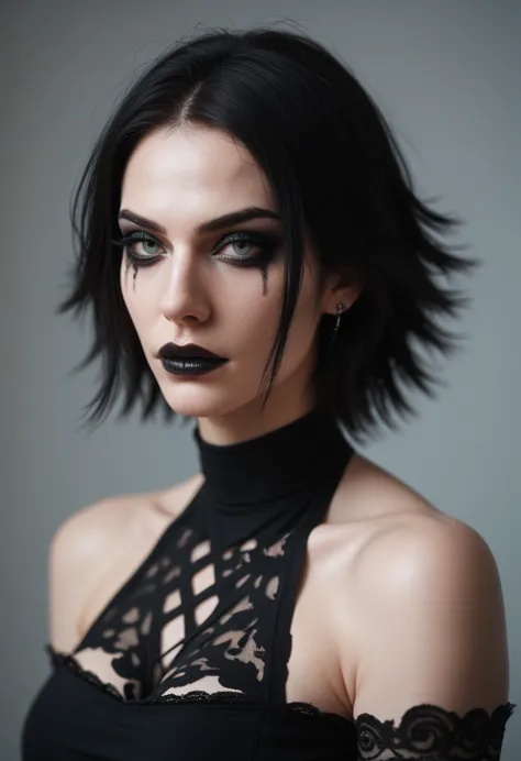 sexy girl gothic makeup