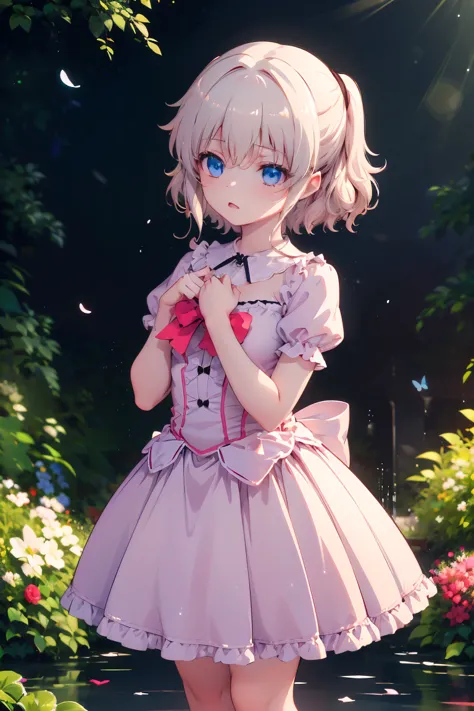 masterpiece, best quality:1.2), illustration, absurdres, highres, extremely detailed, 1 girl, white short hair, eye highlights, ...