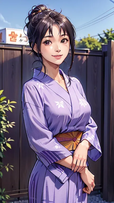 ((masterpiece)),((ayako katagiri)),((katagiri ayako)),((mischievous smile)),anatomically perfect fingers,(((yukata))),(((festiva...