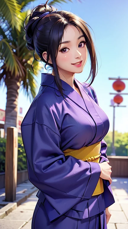 ((masterpiece)),((Ayako Katagiri)),((Katagiri Ayako)),((Mischievous Smile)),Anatomically perfect fingers,(((yukata))),(((Festivals))),(((A moment of summer)))