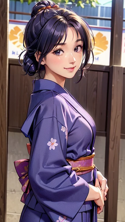 ((masterpiece)),((Ayako Katagiri)),((Katagiri Ayako)),((Mischievous Smile)),Anatomically perfect fingers,(((yukata))),(((Festivals))),(((A moment of summer)))