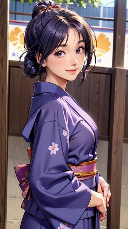 ((masterpiece)),((ayako katagiri)),((katagiri ayako)),((mischievous smile)),anatomically perfect fingers,(((yukata))),(((festiva...