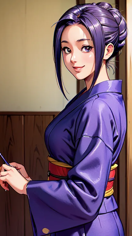 ((masterpiece)),((ayako katagiri)),((katagiri ayako)),((mischievous smile)),anatomically perfect fingers,(((yukata))),(((festiva...