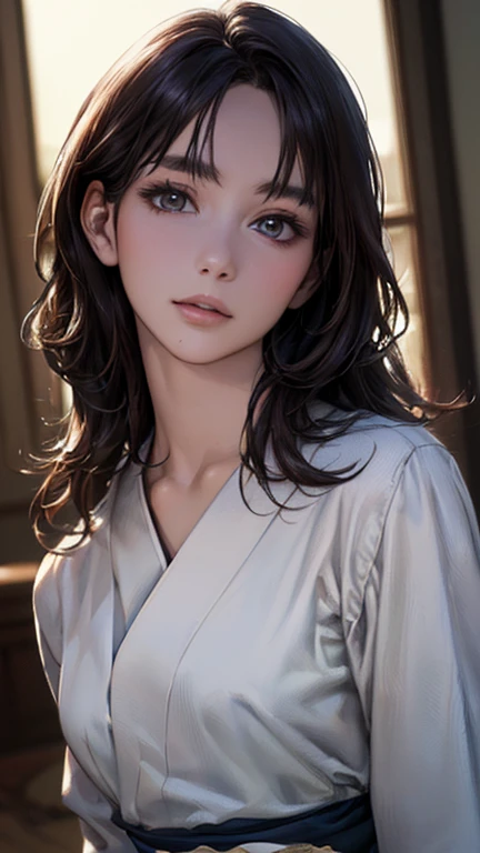 ((Highest quality)),(超High resolution),(Very detailed),(Detailed Description),((The best CG)),(masterpiece),Ultra-detailed art、(Highest quality、8k、32K、masterpiece)、(Realistic)、(Realistic:1.2)、(High resolution)、Very detailed、Very beautiful face and eyes、1 female、Tight waist、Delicate body、(Highest quality、Attention to detail、Rich skin detail)、(Highest quality、8k、Oil paints:1.2)、Very detailed、(Realistic、Realistic:1.37)、Bright colors、Beautiful Japanese Women、Detailed face、Smooth Skin、(masterpiece:1.2, Highest quality), (Realistic, photoRealistic:1.4), Beautiful illustrations, (Natural Side Lighting, Cinema Lighting), Depth of written boundary, 
