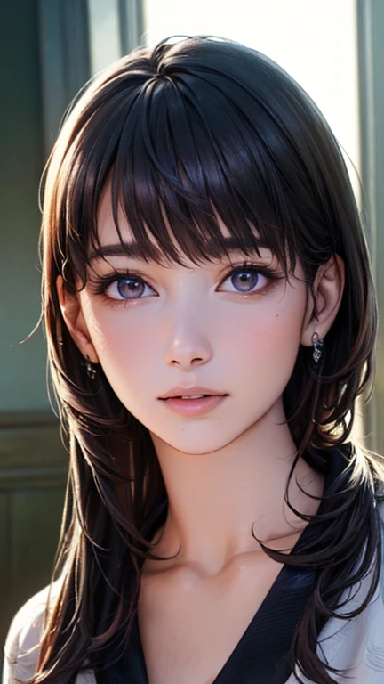 ((Highest quality)),(超High resolution),(Very detailed),(Detailed Description),((The best CG)),(masterpiece),Ultra-detailed art、(Highest quality、8k、32K、masterpiece)、(Realistic)、(Realistic:1.2)、(High resolution)、Very detailed、Very beautiful face and eyes、1 female、Tight waist、Delicate body、(Highest quality、Attention to detail、Rich skin detail)、(Highest quality、8k、Oil paints:1.2)、Very detailed、(Realistic、Realistic:1.37)、Bright colors、Beautiful Japanese Women、Detailed face、Smooth Skin、(masterpiece:1.2, Highest quality), (Realistic, photoRealistic:1.4), Beautiful illustrations, (Natural Side Lighting, Cinema Lighting), Depth of written boundary, 
