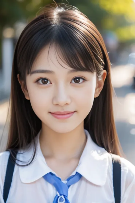 ((cute 15 year old japanese))、on the road、highly detailed face、pay attention to the details、double eyelid、beautiful thin nose、sh...