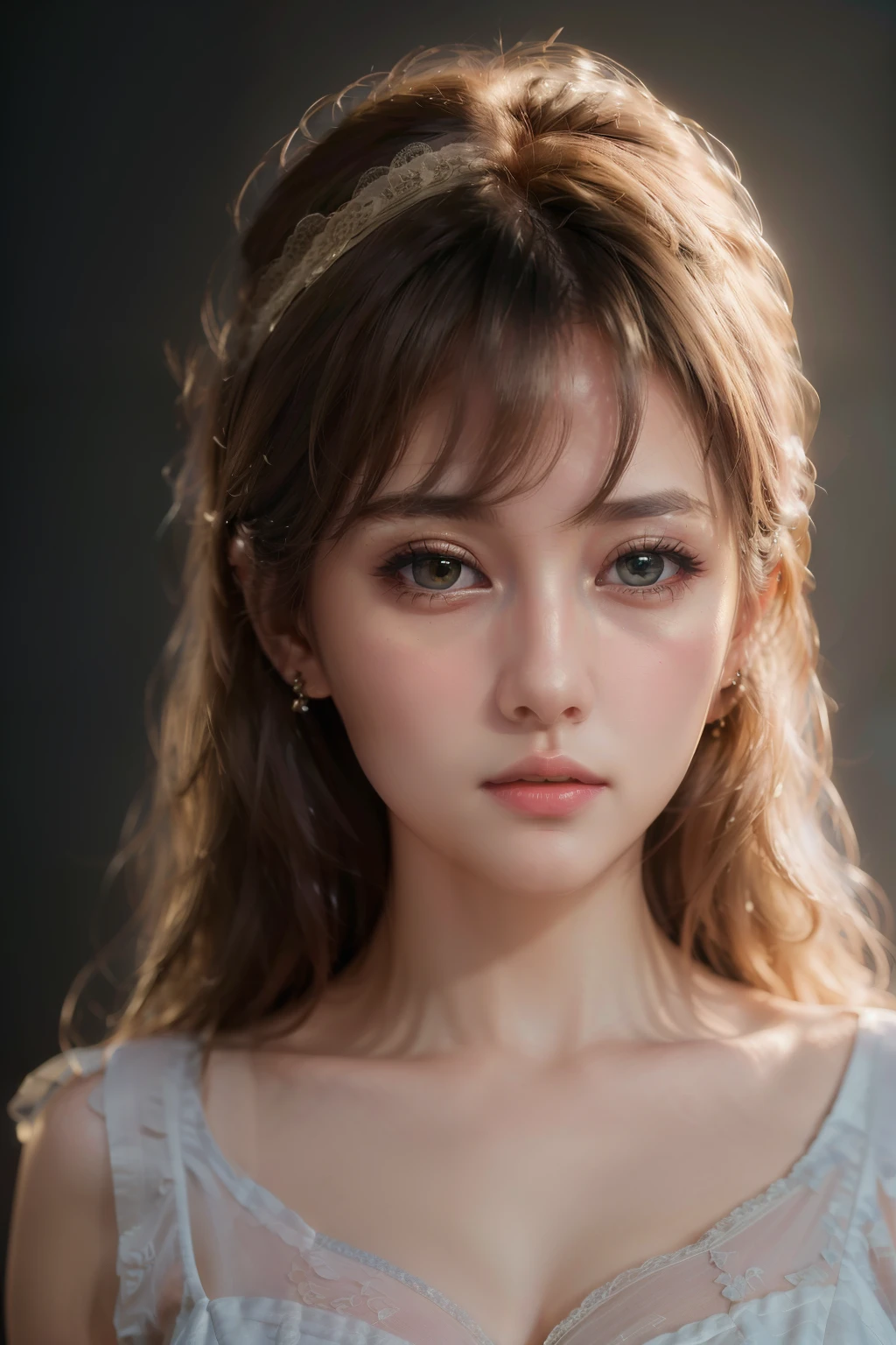 female,beautiful and delicate eyes,beautiful and delicate lips,comfortable atmosphere,Rough Style,(best quality,4K,8k,high resolution,masterpiece:1.2),very detailed,realistic,HDR,studio lighting,professional,bright colors,soft colors,warm lighting