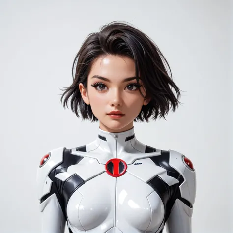 (best quality,8k:1.2,high resolution:1.2),ultra-detalhado,realistic,retro science fiction female superhero,short hair,rosto extr...