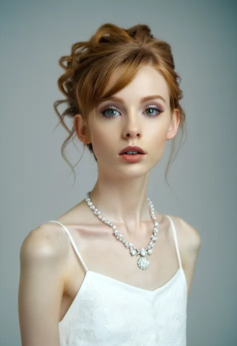  beautiful girl at a photo shoot in a photo studio,(( very anorexic girl)),((Best quality)), ((masterpiece)), (detailed), protru...