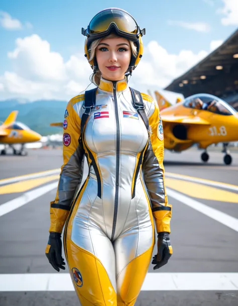 score_9、score_8_top、score_7_top、score_6_top、score_5_top、score_4_top、Female fighter pilot、A revealing pilot suit、Helmet、goggles、g...