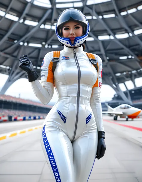 score_9、score_8_top、score_7_top、score_6_top、score_5_top、score_4_top、Female fighter pilot、A revealing pilot suit、Helmet、goggles、g...