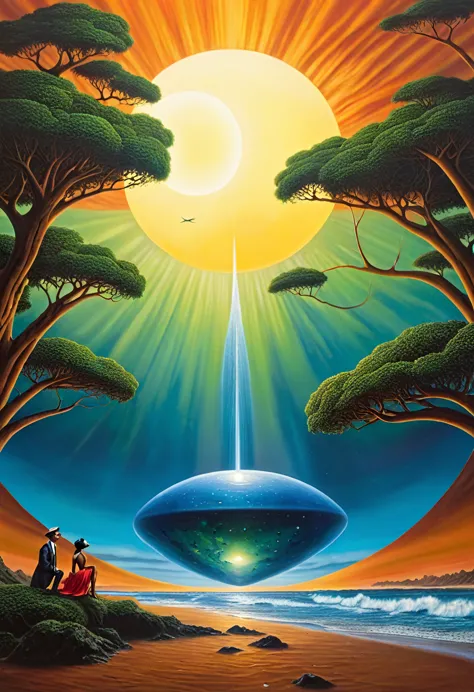 tune in drop out, 8k, hyper detailed, afrofuturism, vladimir kush