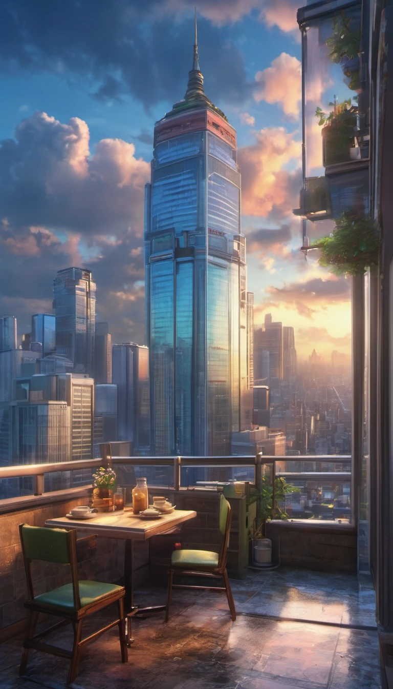 (masterpiece:1.2), best quality,PIXIV,cozy animation scenes,
scenery, cityscape, city, skyscraper, building, window, cloud, sky, food, indoors, computer, book, bed, table, clock, pillow, no humans, chair, cake, monitor, cup, plate, skyline, lying, HD, HDR, 8K