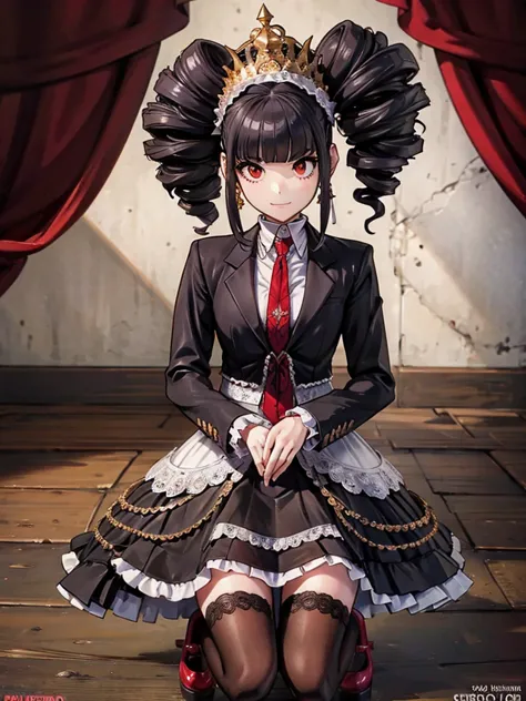 celestia ludenberg, celestia ludenberg,  1 girl,highest quality,((highest quality)),((tabletop)),((perfect face)),1 girl,smile,b...