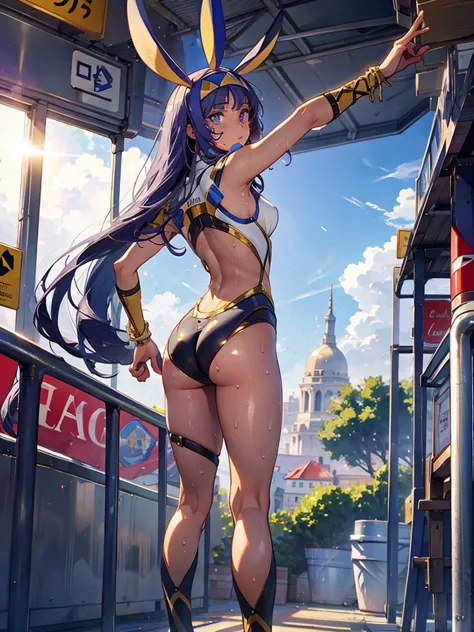 nitocris,nitocris(fate), 1 girl,(masterpiece:1.2),(highest quality),(super detailed:1.2),(high resolution),(highest quality),(an...