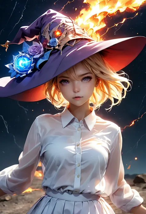 masterpiece portrait, a girl，witch hat，extreme details, very detailed, 8k octane, hdr, very detailed, best quality, best quality...