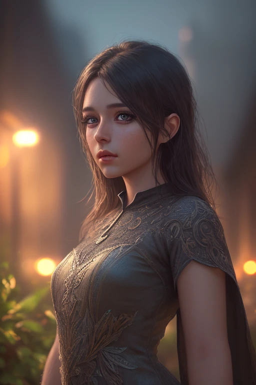 a beautiful girl in a garden, 1girl, detailed eyes, detailed lips, long eyelashes, elegant dress, standing pose, detailed background, (best quality,4k,8k,highres,masterpiece:1.2),ultra-detailed,(realistic,photorealistic,photo-realistic:1.37),HDR,UHD,studio lighting,ultra-fine painting,sharp focus,physically-based rendering,extreme detail description,professional,vivid colors,bokeh,digital painting,intricate details,cinematic lighting,fantasy landscape