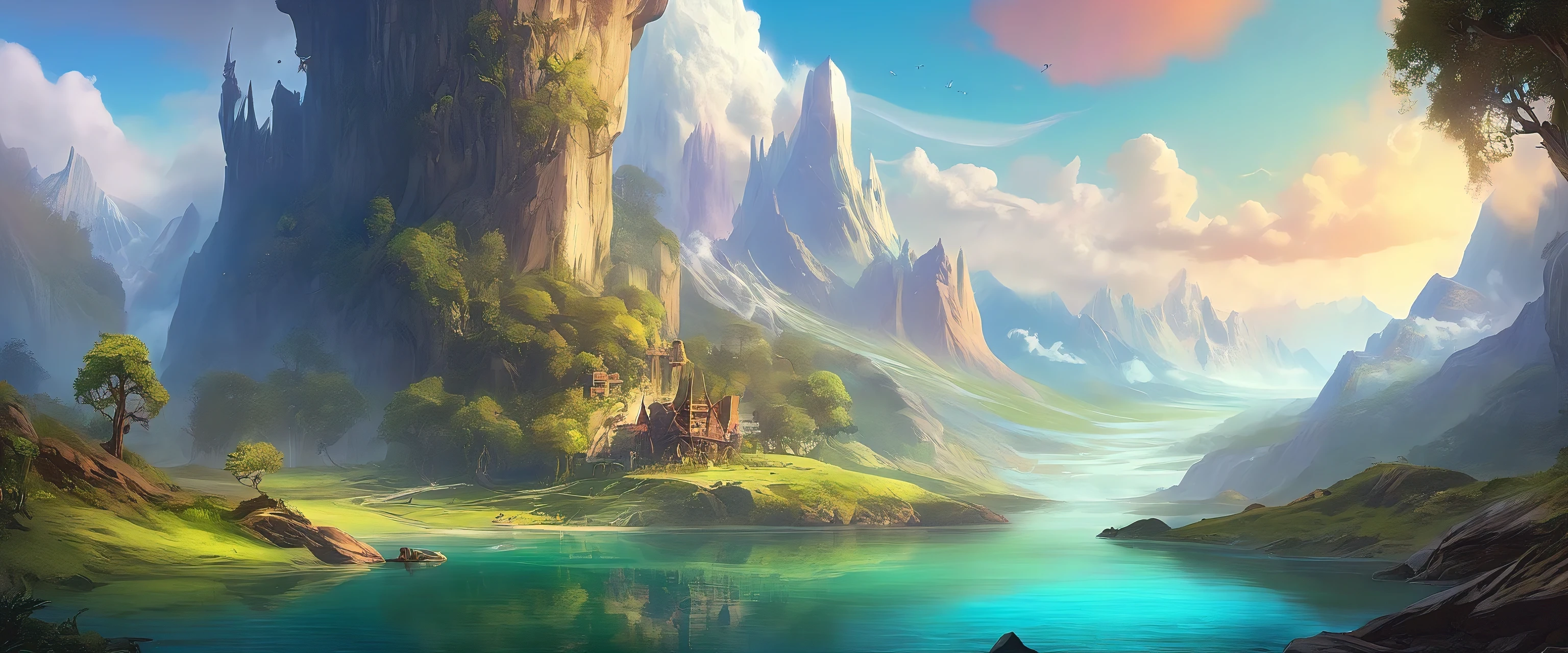 wild fantasy world landscape image, d & d fantasy digital art, epic Arte de RPG, high quality dnd illustration, d&trends at artstation, d wallpaper&arte d, d & d fantasia pintura digital, d & of fantasy art, Arte de RPG, Arte de RPG, d&arte dwork
