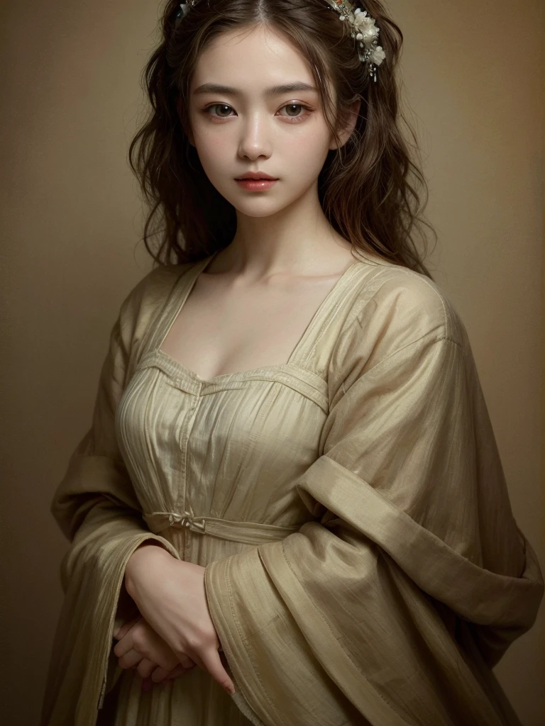 ((Highest quality, 8ก, Masterpiece: 1.3)), 1 woman, Beautiful girl emphasizes a woman&#39;s stomach.: 1.3, big: 1.2, (bath, Wet clothes: 1.1), Extraordinarily detailed face, Highly detailed lips, Detailed eyes, Double eyelids, from the side