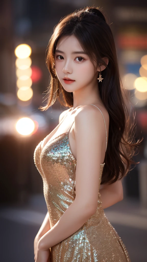 Highest quality, masterpiece, One girl, whole body, Very delicate and beautiful girl, 8k wallpaper, Beautiful attention to detail, Beautiful sparkle, Cinema Lighting