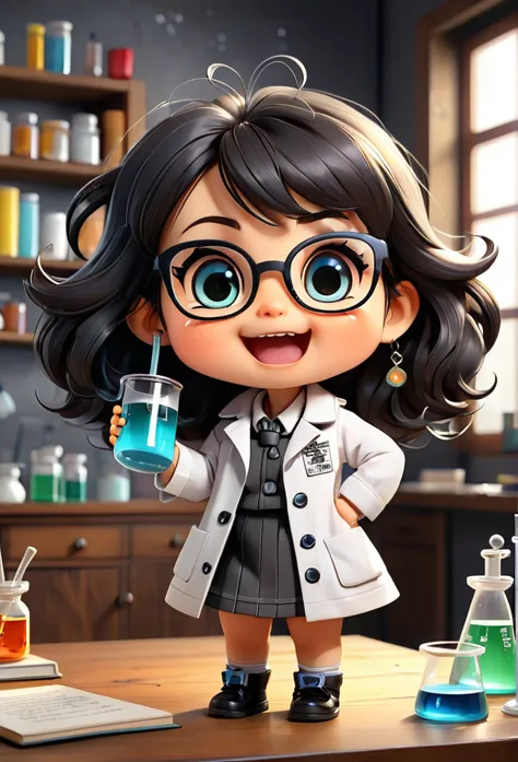 (((chibi baby uhd))) yang08k uhd, chemistry permaneça com suas carateristícas originais (seus olhos sao cor de mel, usa oculos )...