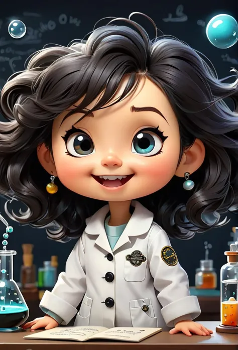 (((chibi baby uhd)))chemistry permaneça com suas carateristícas originais (seus olhos sao cor de mel, usa oculos ) (chibi nao us...