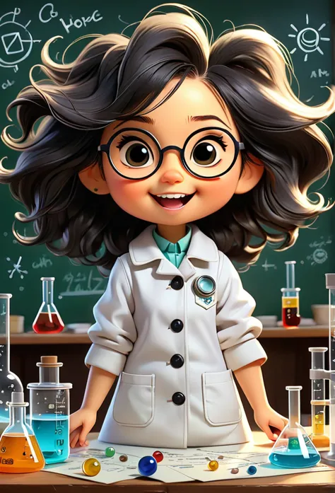 (((chibi baby uhd)))chemistry permaneça com suas carateristícas originais (seus olhos sao cor de mel, usa oculos ) (chibi nao us...