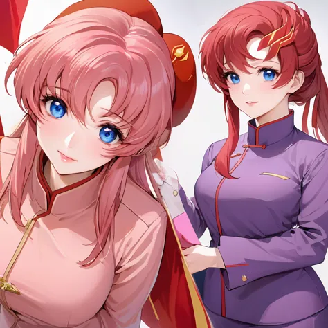 ((highest quality)), ((masterpiece)), (detailed), （perfect face）、the woman is a chinese lacus clyne, a chinese woman with blue e...