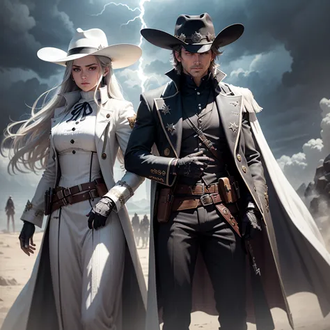 create me an rpg character from tormenta 20, arton, where is a gunslinger sheriff, uses two white revolvers and has a white hat,...