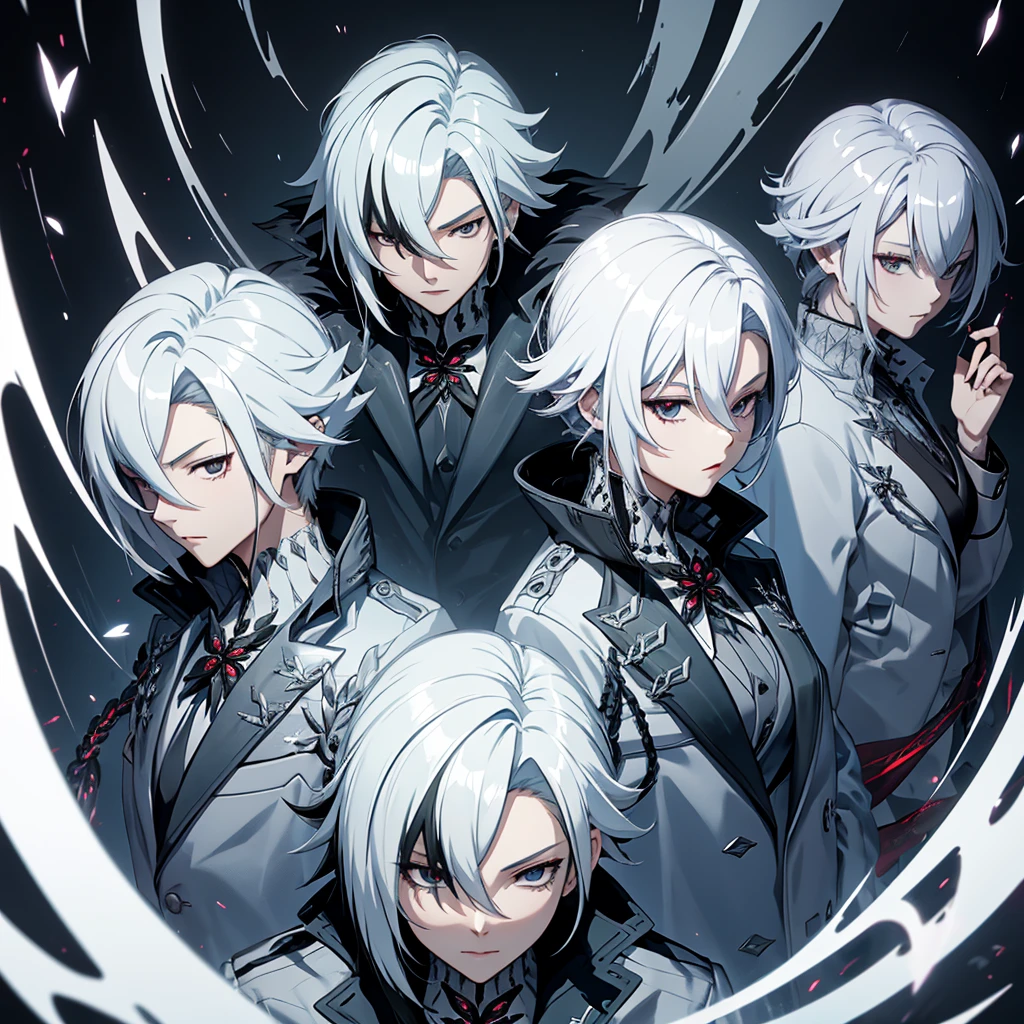 
Anime style image of a man with white hair and a black jacket, a character portrait of Shitao, trends on Pixiv, what is it??, best 4k konachan anime wallpaper, portrait of thancred, dos arknights, keqing do impacto genshin, blessed waters in wlop style, of the girls on the front line