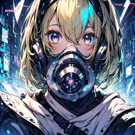 1girl,(((highest quality、masterpiece、official art、the best dynamic composition、super detailed、anime style、cyber punk)))、profile、...