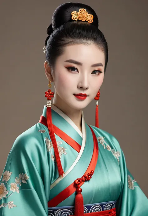 men wearing ancient chinese clothes and with ancient chinese hairstyles