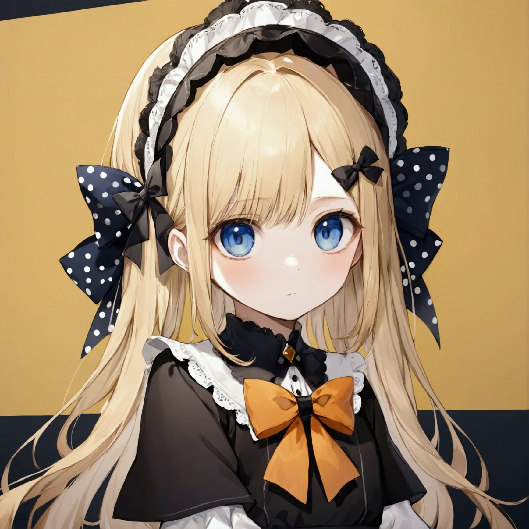 fraction_9, fraction_8_direction_7_direction_6_up, 1 girl, solitary, abigail williams \(destiny\), bow, blonde hair, hair bow, b...