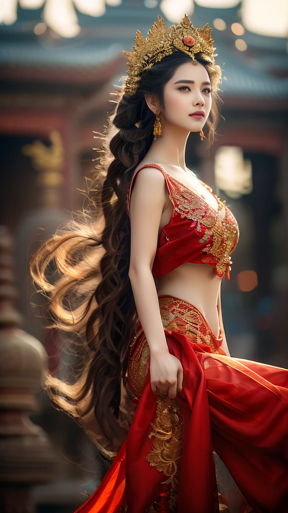 Generate an old monk，Wearing a red cassock，Sitting cross-legged in the temple，Hands together，Dusk light，close up，delicate face，Beautiful scenery，HD details, A woman in a white dress and veil is posing., She dresses up as a belly dancer., gracefully belly dance pose, beautiful costume, Intricate costume, High quality drama costumes, beautiful and elegant, white hanfu, Inspired by Tang Di, this tradition, traditional beauty, belly dance, Dilraba Dilmurat, Chinese dress, Very beautiful Enga style, ภาพระยะใกล้ของผู้หญิงในชุดขาวมีผ้าคลุมหน้า, เธอแต่งตัวเป็นนักเต้นระบำหน้าท้อง, gracefully การเต้นรำหน้าท้อง pose, โมเดลจีนที่งดงาม, ประเพณีนี้, ชุดจีน, คอสเพลย์ที่หรูหรา, การเต้นรำหน้าท้อง, เครื่องแต่งกายที่สวยงาม, กำลังมาแรงที่ cgstation, แรงบันดาลใจจากหวงจี, เครื่องแต่งกายคุณภาพสูง, เครื่องแต่งกายประดับด้วยเพชรพลอย, ฮานฟู่สีขาว